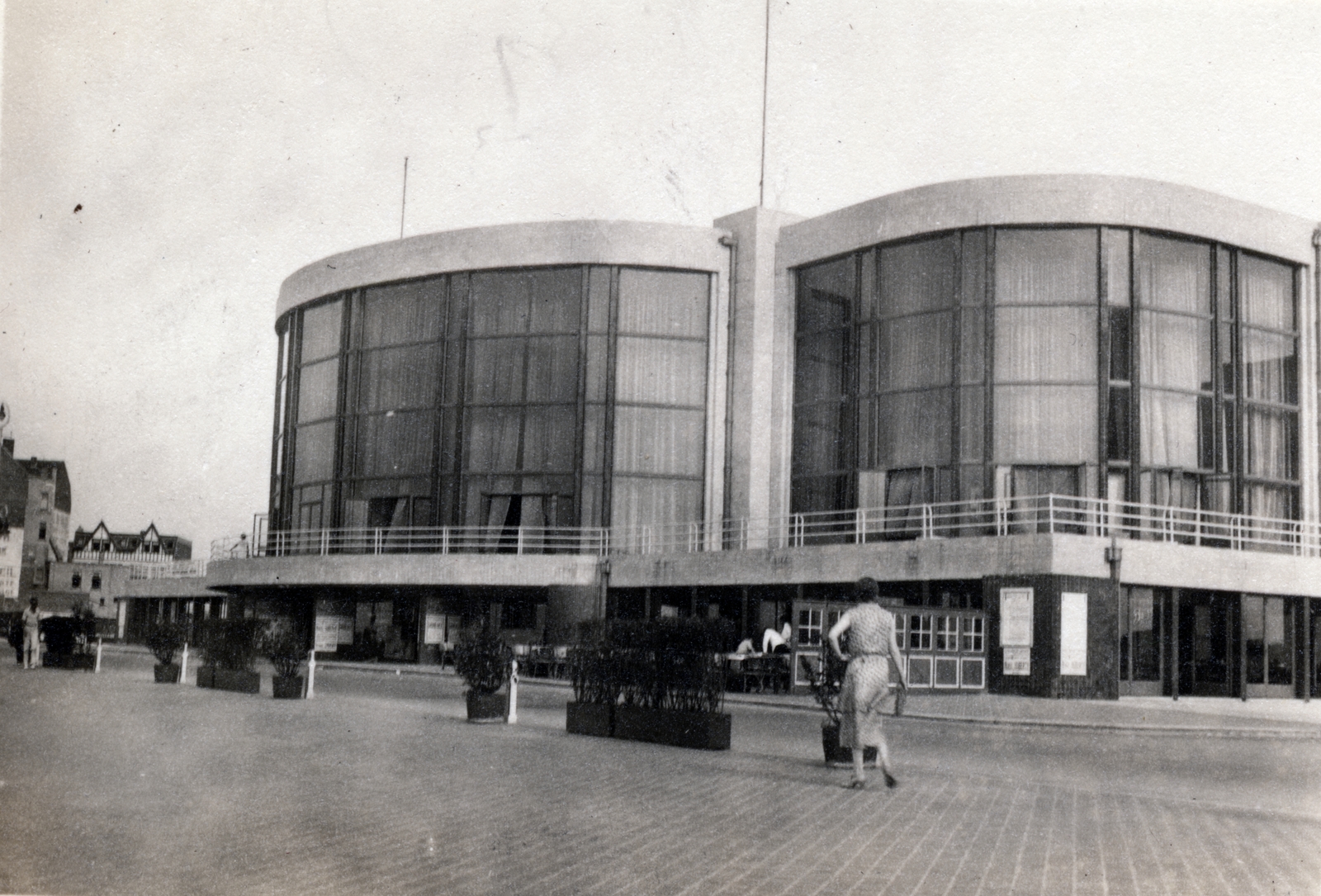 Belgium, Knokke, Casino., 1932, Preisich család, window, modern architecture, Fortepan #158334