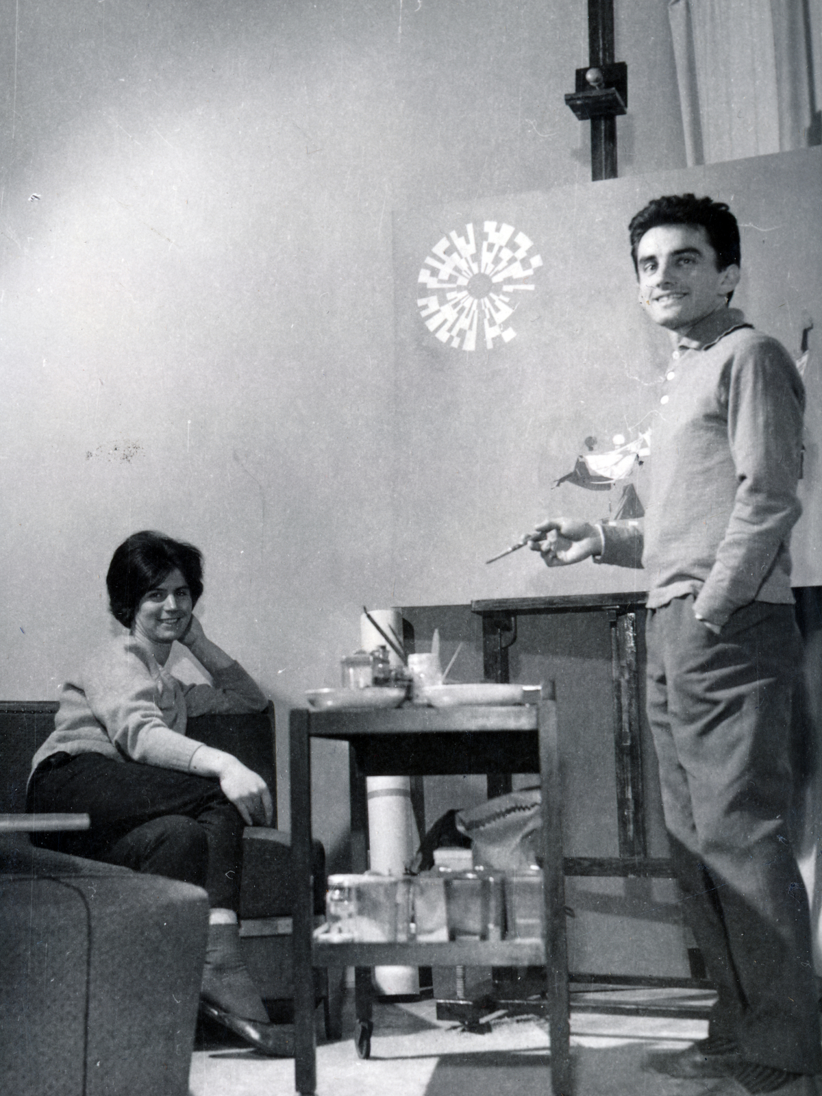 1960, Preisich család, painter tools, painter, Fortepan #158380