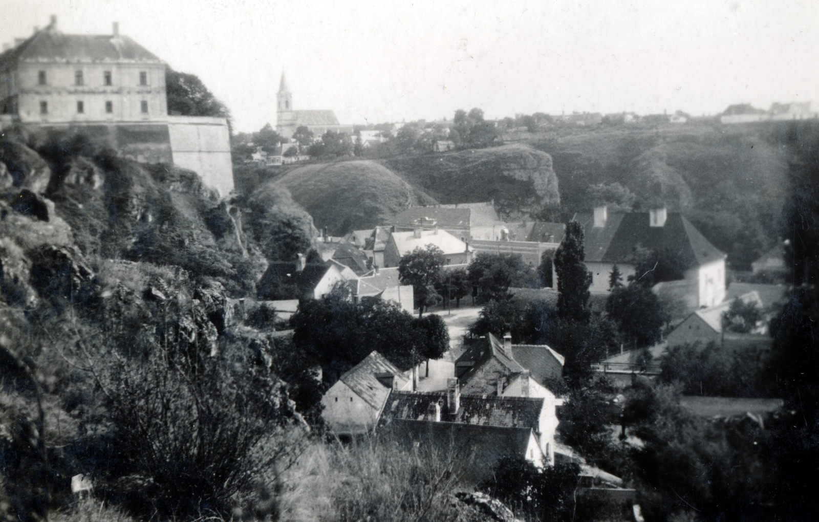 Hungary, Veszprém, a Vár és a Jeruzsálemhegyi református templom., 1928, Preisich család, picture, Fortepan #158457