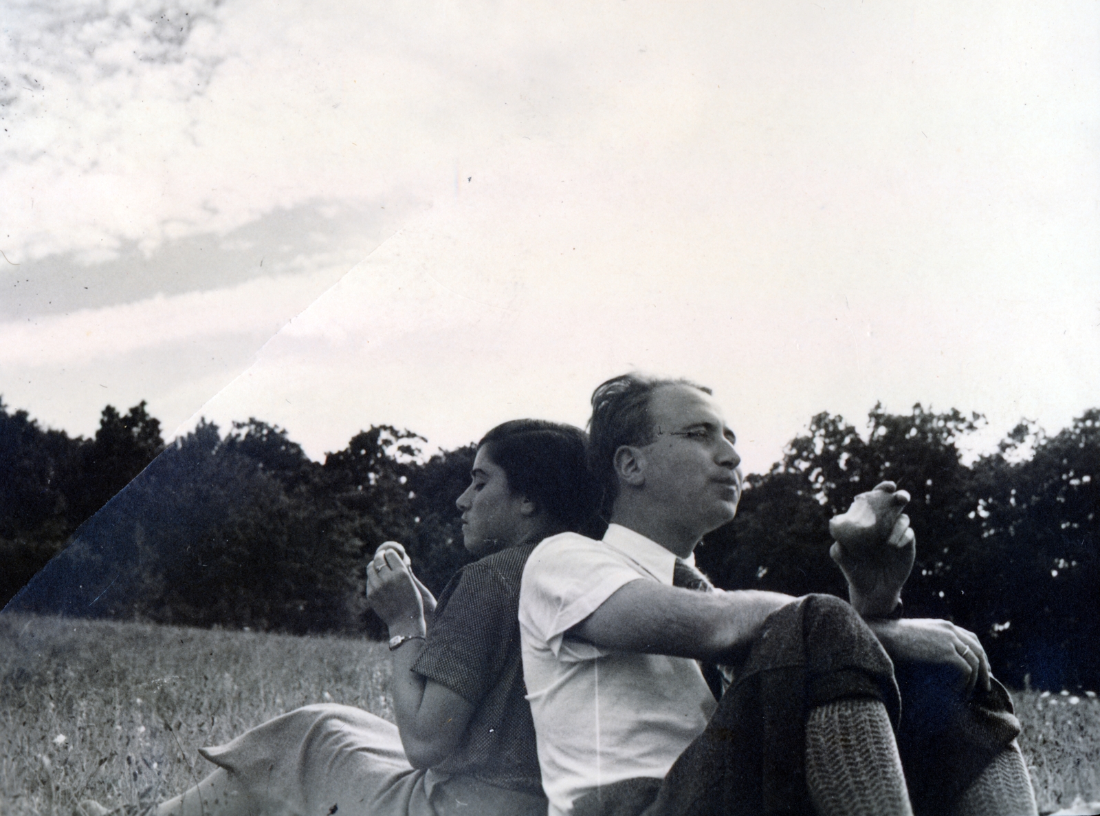 1933, Preisich család, kirándulás, pihenés, emberpár, gyümölcs, Fortepan #158481