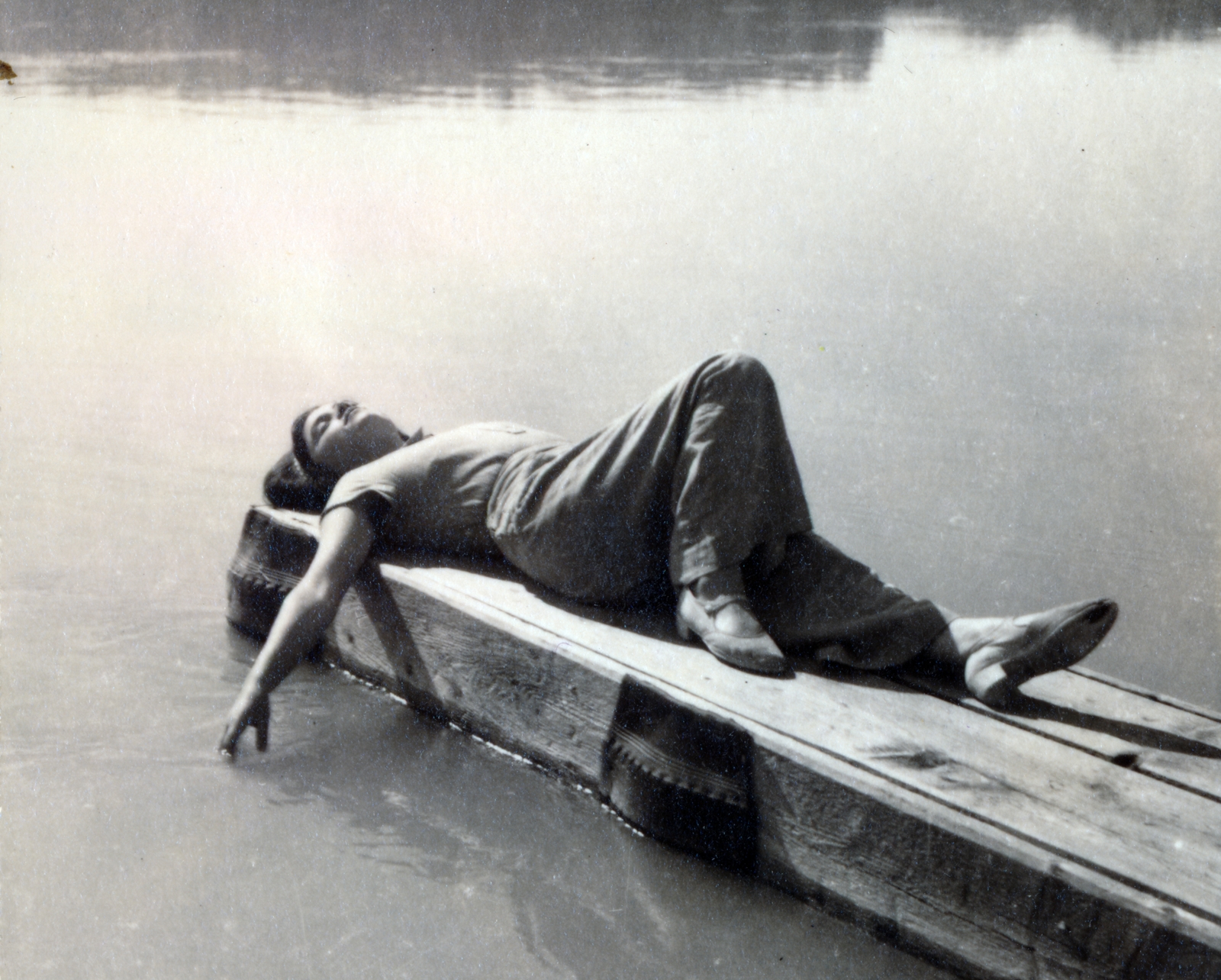 1933, Preisich család, shore, lying on the back, relaxation, Fortepan #158482