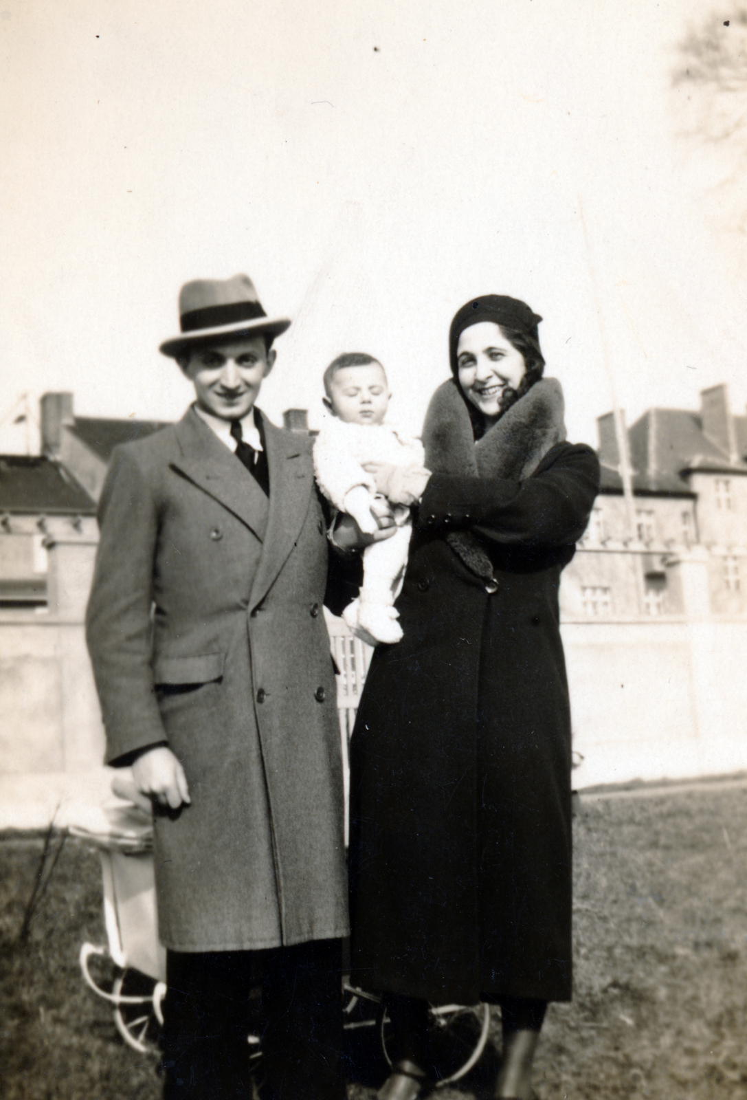 1931, Preisich család, family, kid, hold in arms, Fortepan #158527