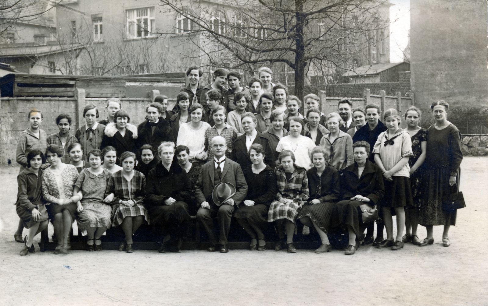 1928, Preisich család, tableau, girls, class photo, Fortepan #158587