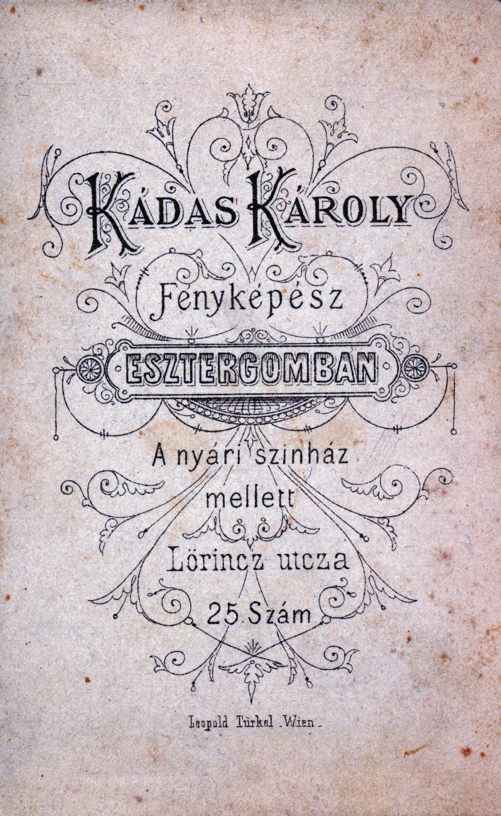 1900, Ungvári György, verso, photographer, studio, Fortepan #159187