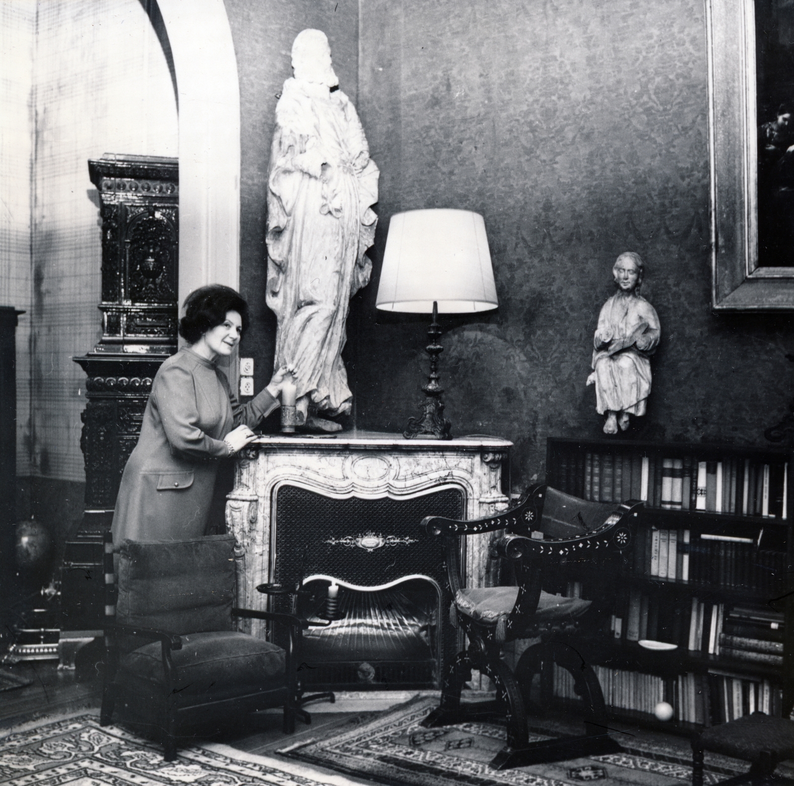 Hungary, Szilvássy Margit operaénekesnő., 1966, Lugosi Szilvia, interior, Fortepan #159356