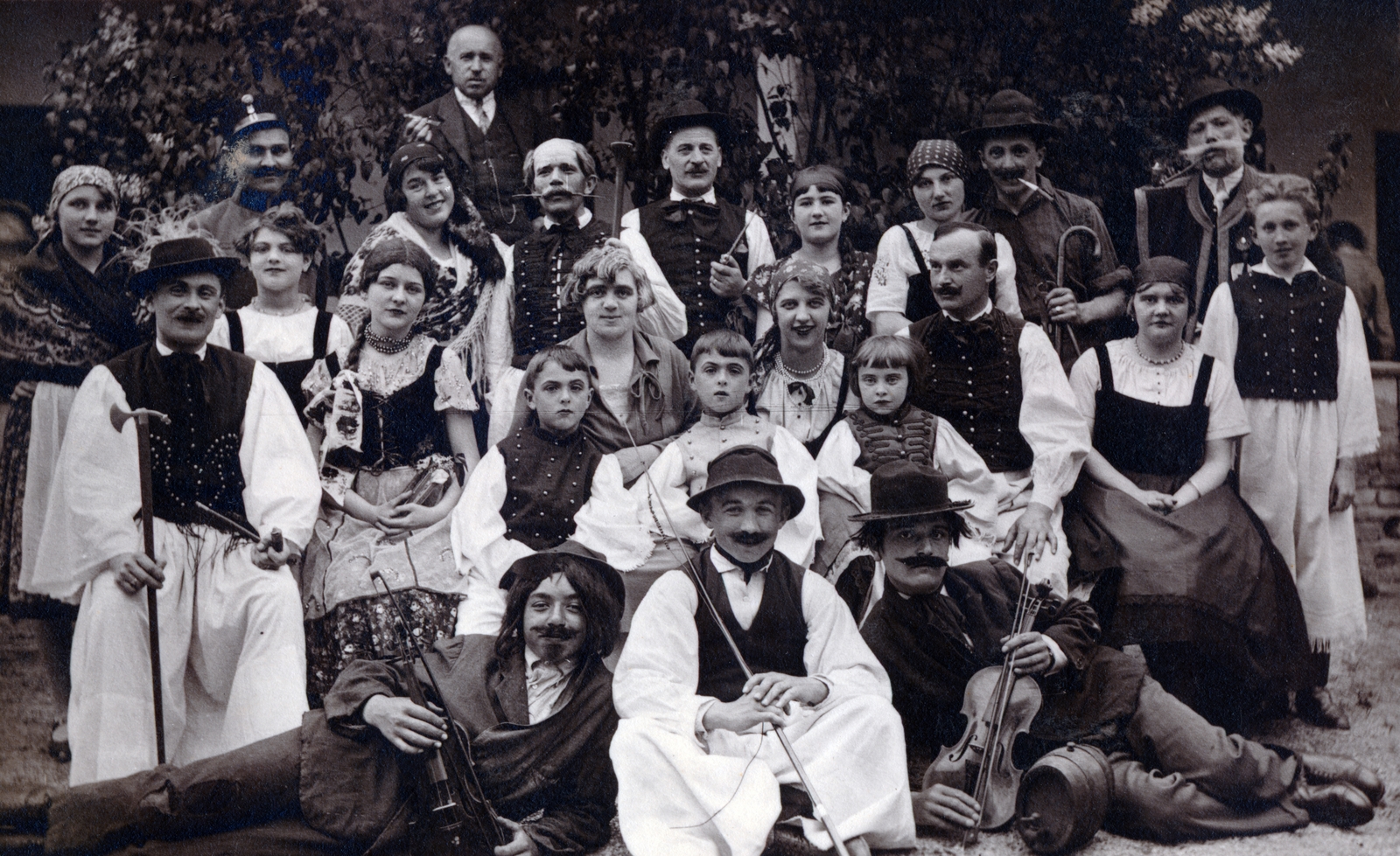 1928, Lugosi Szilvia, costume, folk costume, play, Fortepan #159512