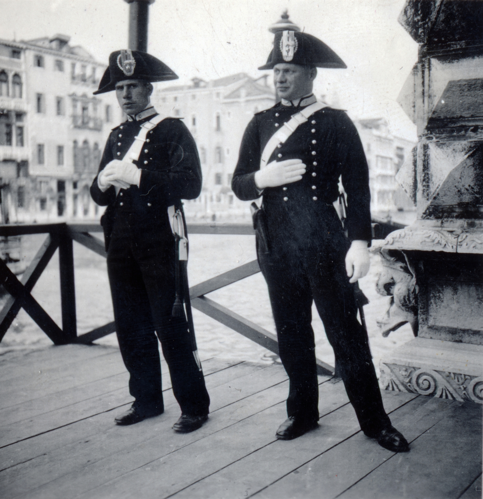 1940, Lugosi Szilvia, csendőr, olasz katona, Fortepan #159547