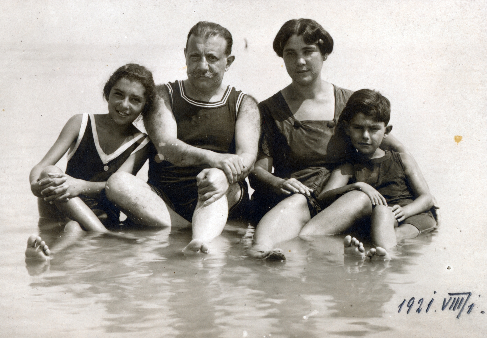 1921, Lugosi Szilvia, beach, family, Fortepan #159592