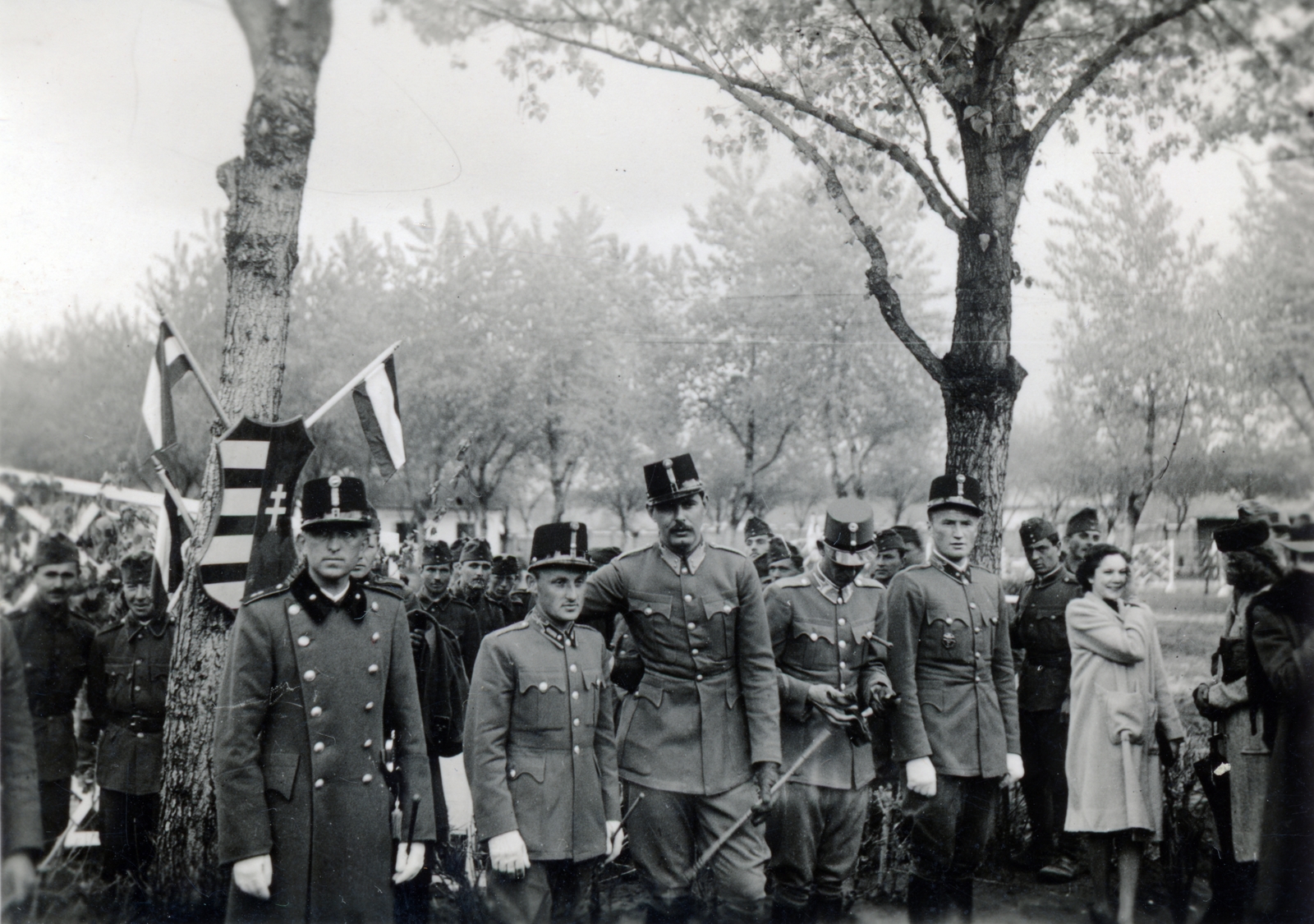 1938, Hegedűs Anikó, Kossuth coat of arms, uniform, Fortepan #159770