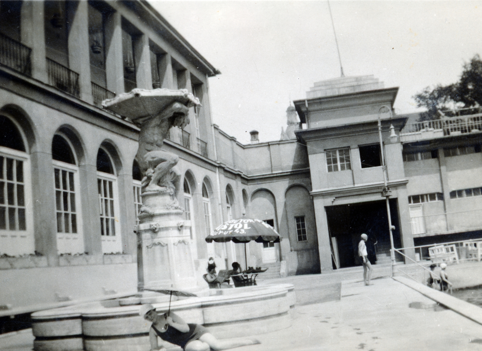 Hungary, Budapest II., Császár uszoda., 1932, Lehoczky Feodóra, Budapest, Fortepan #160001
