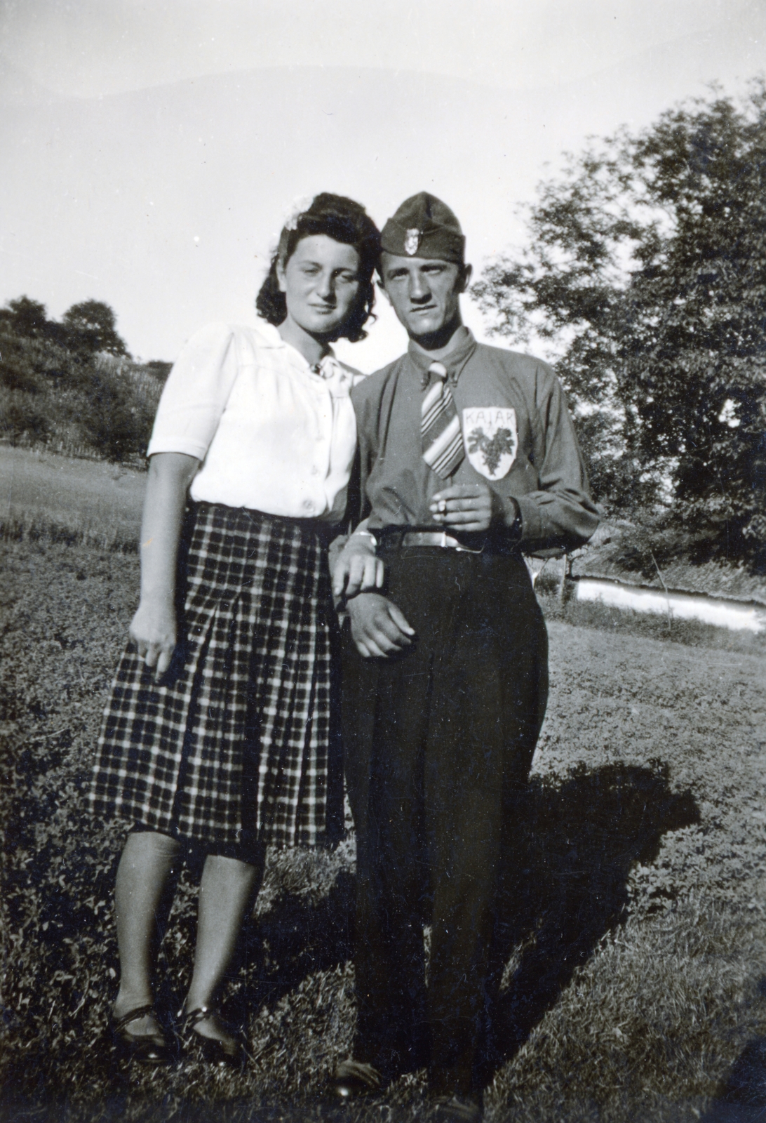 Hungary, Kajárpéc, (Kajár)., 1938, Lénárt András, man and woman, Fortepan #160041