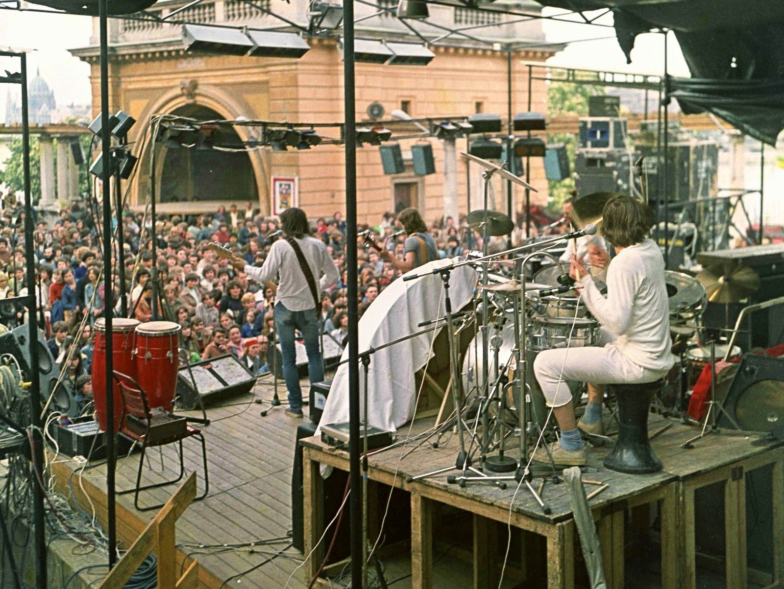 Hungary, Budapest I., Várkert Bazár, Budai Ifjúsági Park - színpadon a HIT együttes., 1980, Kováts Lajos, colorful, Budapest, Fortepan #16008