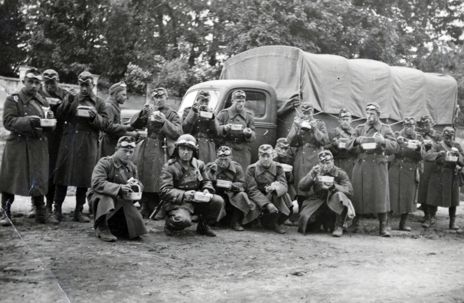 1940, Kakuk László, katona, teherautó, Fortepan #160291