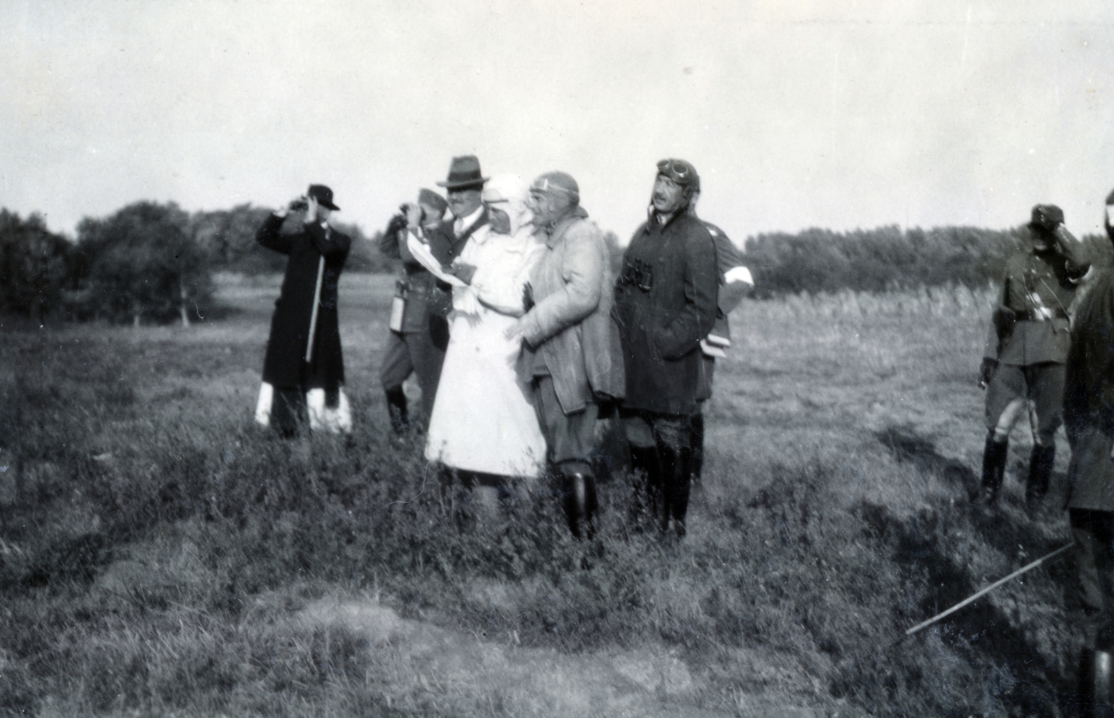 1929, Boda Balázs, looking into the distance, pilot, Fortepan #160319