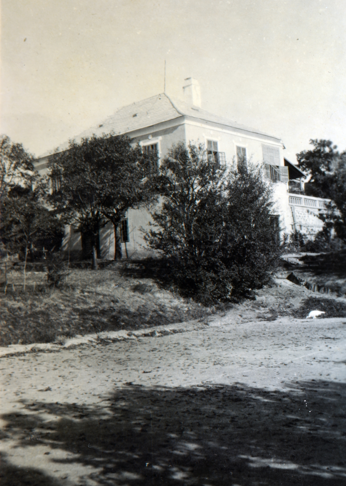 Hungary,Lake Balaton, Paloznak, Pongrácz-kastély., 1929, Boda Balázs, castle, Fortepan #160344