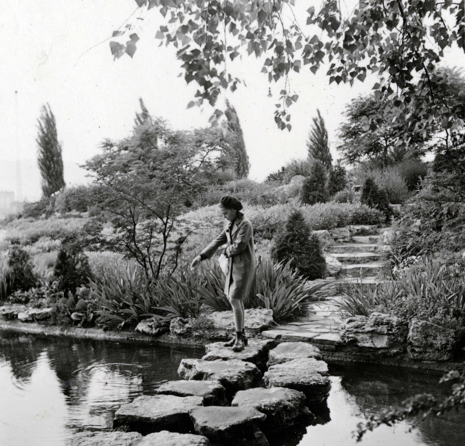 Hungary, Margit Islands, Budapest, Japánkert, halastó., 1939, Boda Balázs, rockery, Fortepan #160437