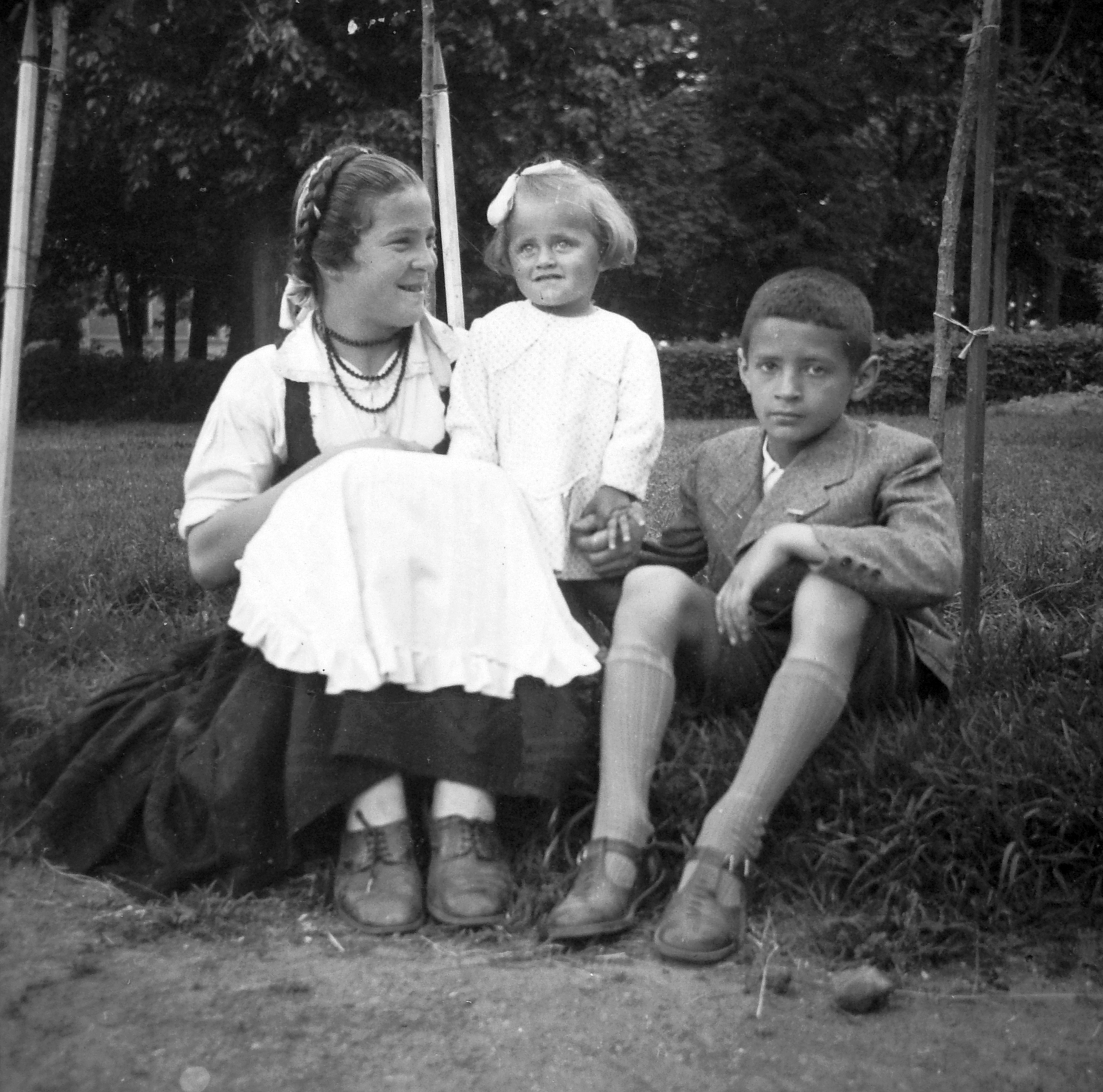 1939, Szilágyi Csaba, girl, girl, kids, boy, kid, Fortepan #16047