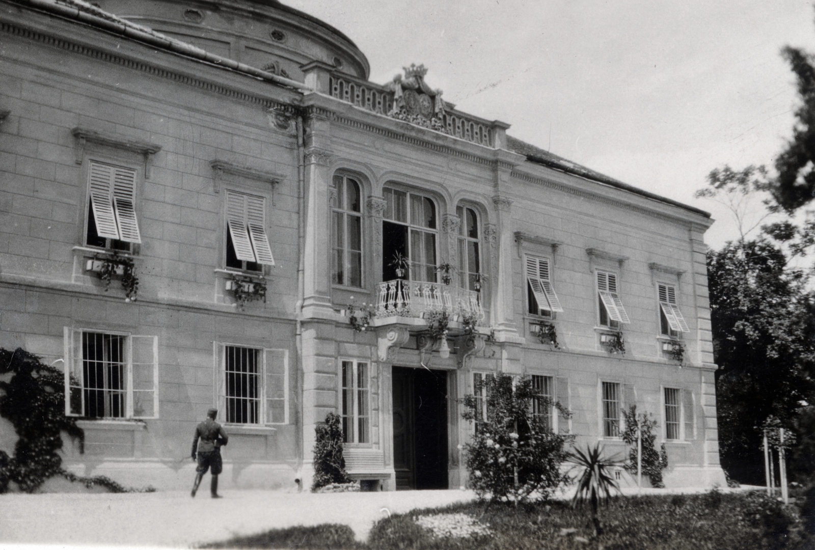 Hungary, Várpalota, Zichy-kastély., 1931, Boda Balázs, venetian blind, architectural ornament, Fortepan #160556