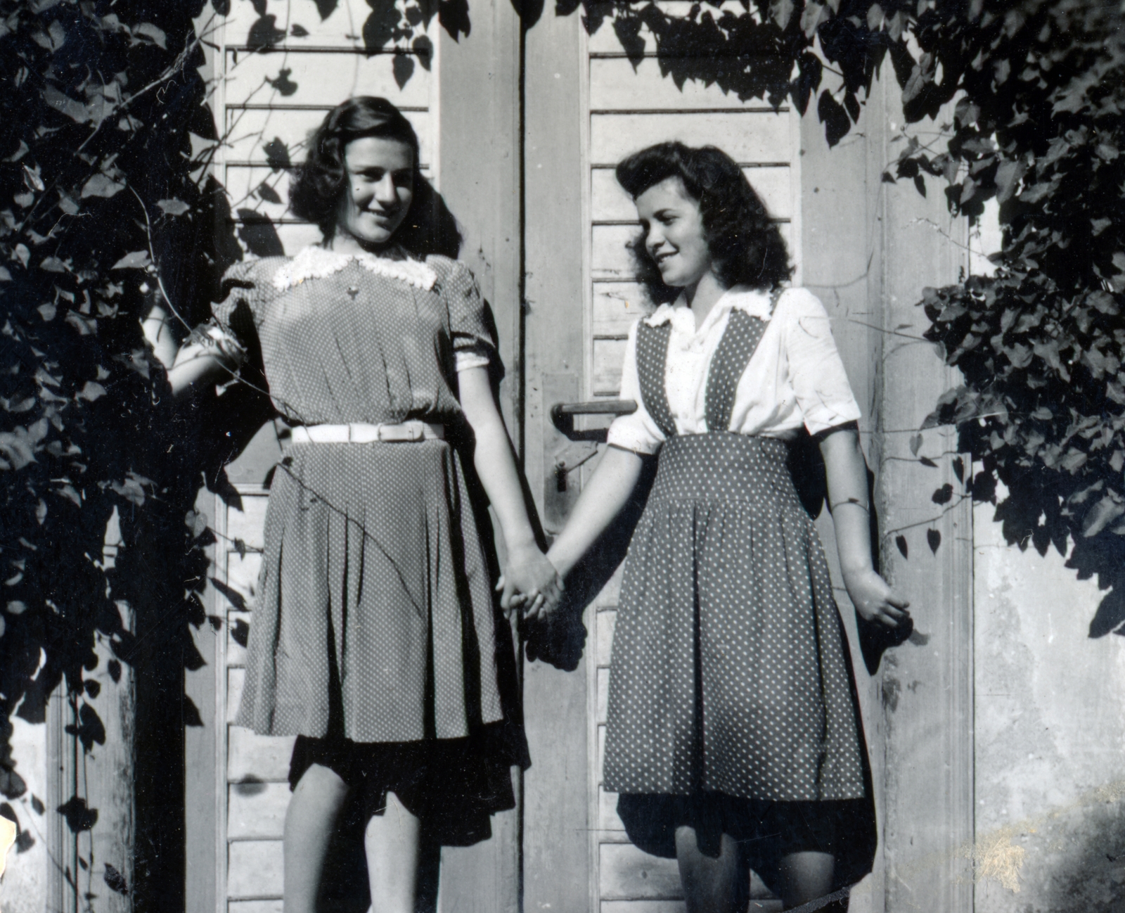 1944, Boda Balázs, girls, girlfriend, teenager, Fortepan #160703