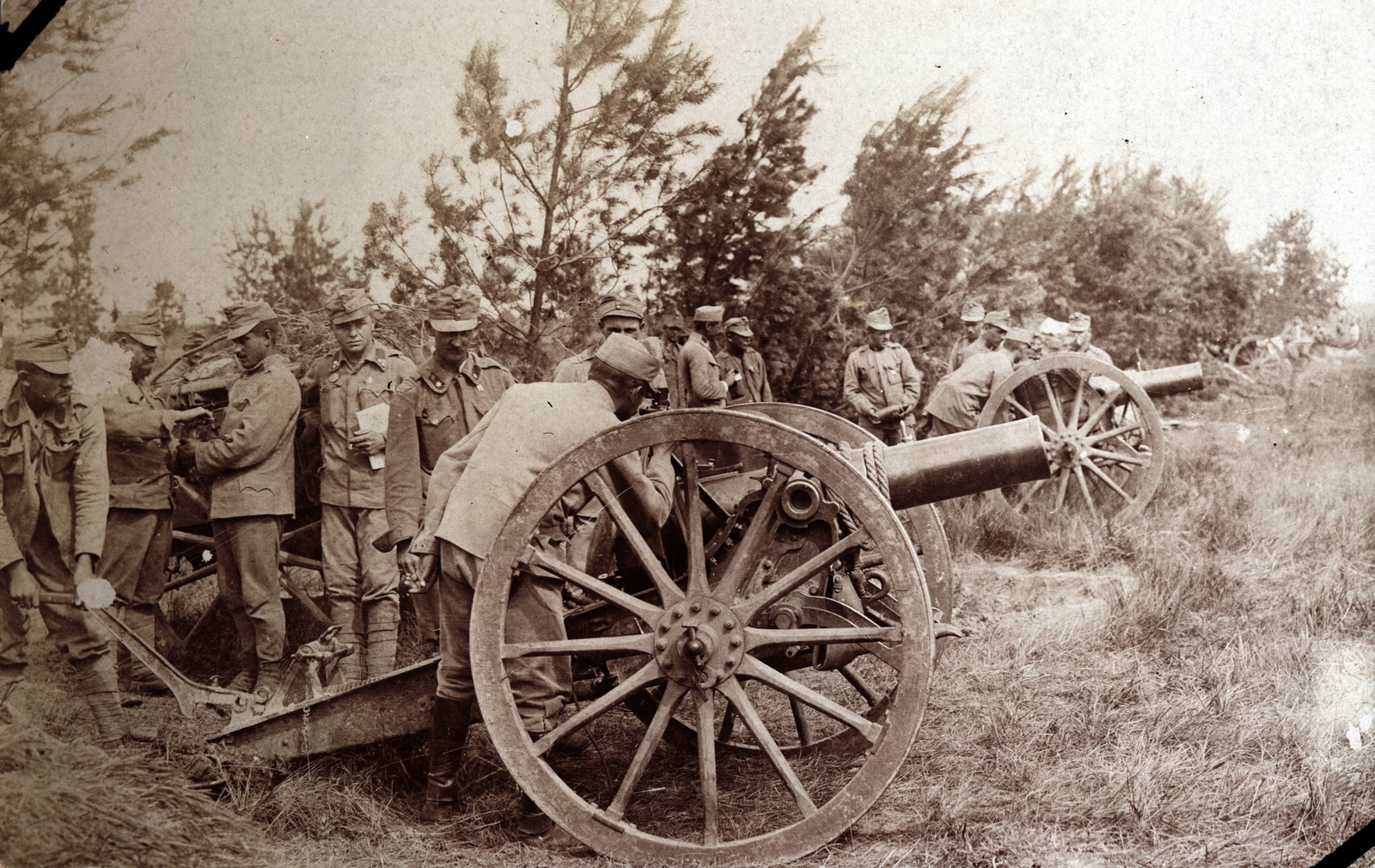 1916, Zsembery Bendegúz, First World War, cannon, Fortepan #160875