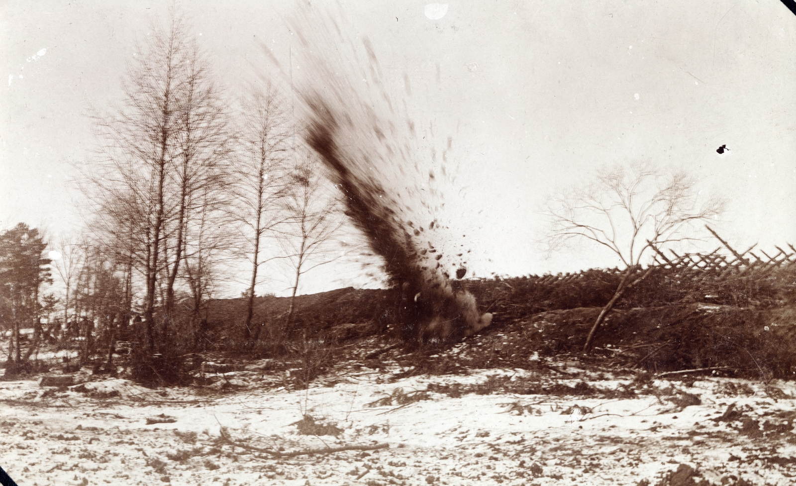 1916, Zsembery Bendegúz, First World War, explosion, Fortepan #160879