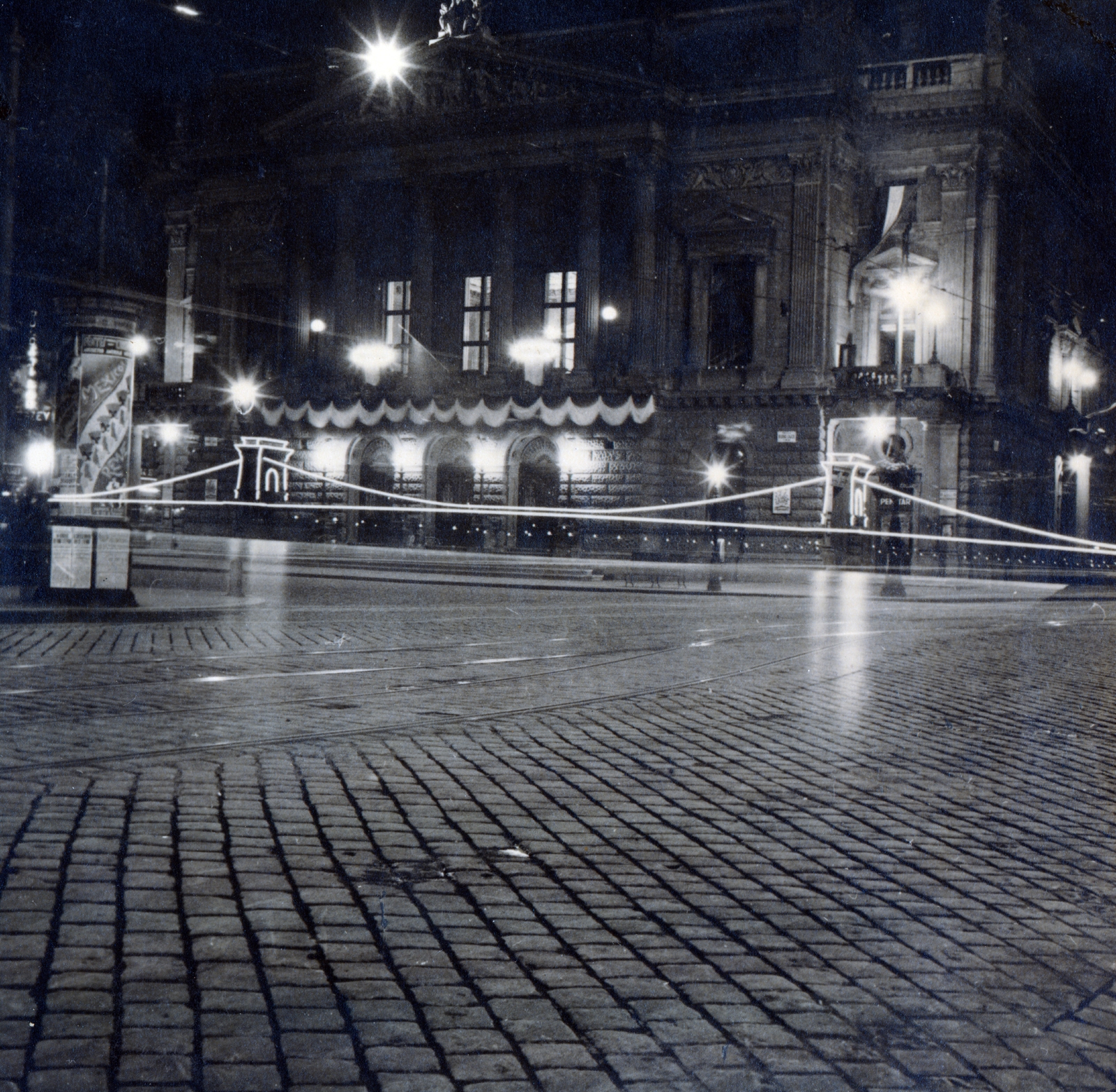 Hungary, Budapest VIII., Blaha Lujza tér, Nemzeti Színház., 1937, Zsembery Bendegúz, Budapest, Fortepan #160946