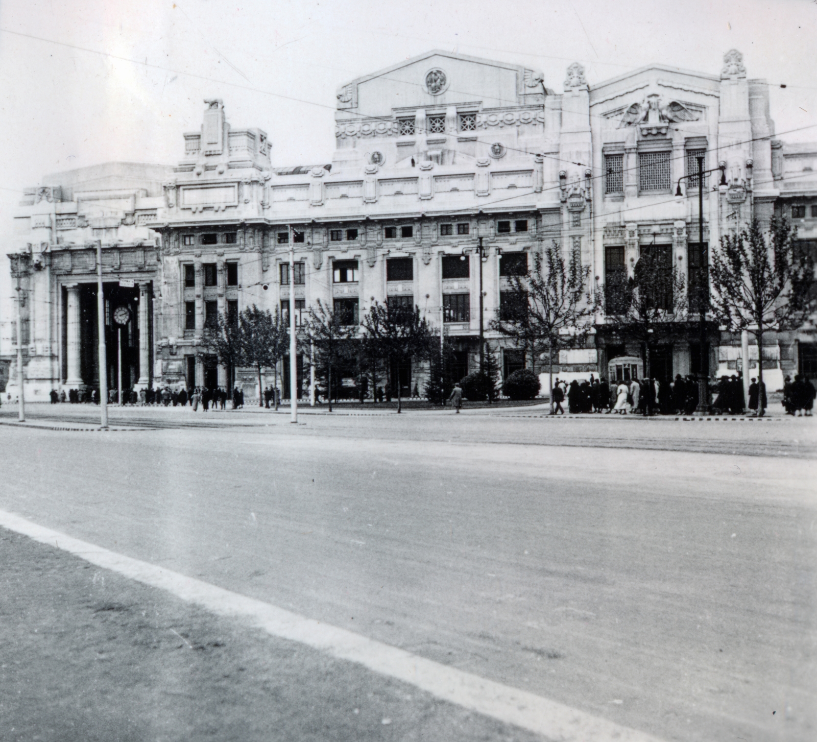 Italy, Milan, a Központi pályaudvar a Piazza Luigi di Savoia felől nézve., 1936, Zsembery Bendegúz, Fortepan #160970
