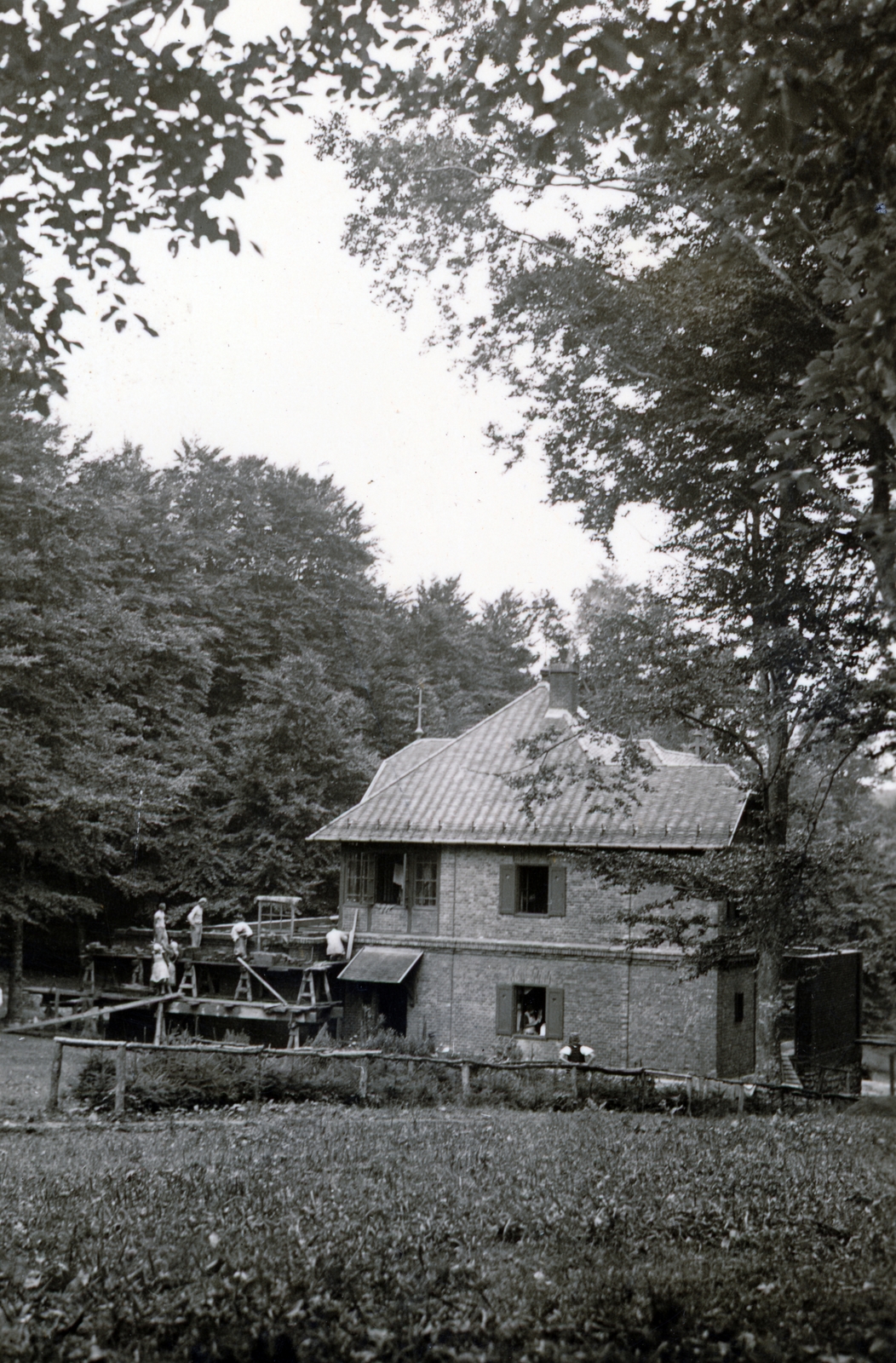 Magyarország, Bánkút, menedékház., 1940, Zsembery Bendegúz, ház, építkezés, Fortepan #161017
