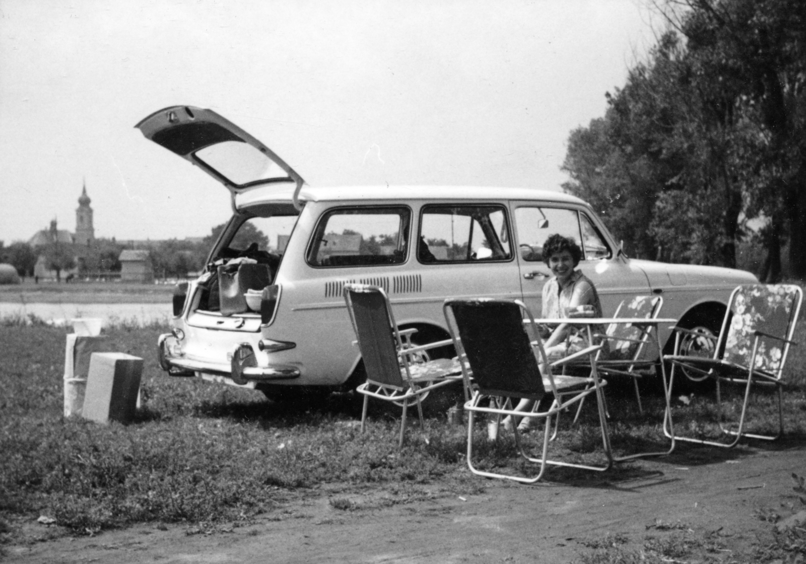1968, Gyulavári Andrea, Volkswagen-brand, Fortepan #161074