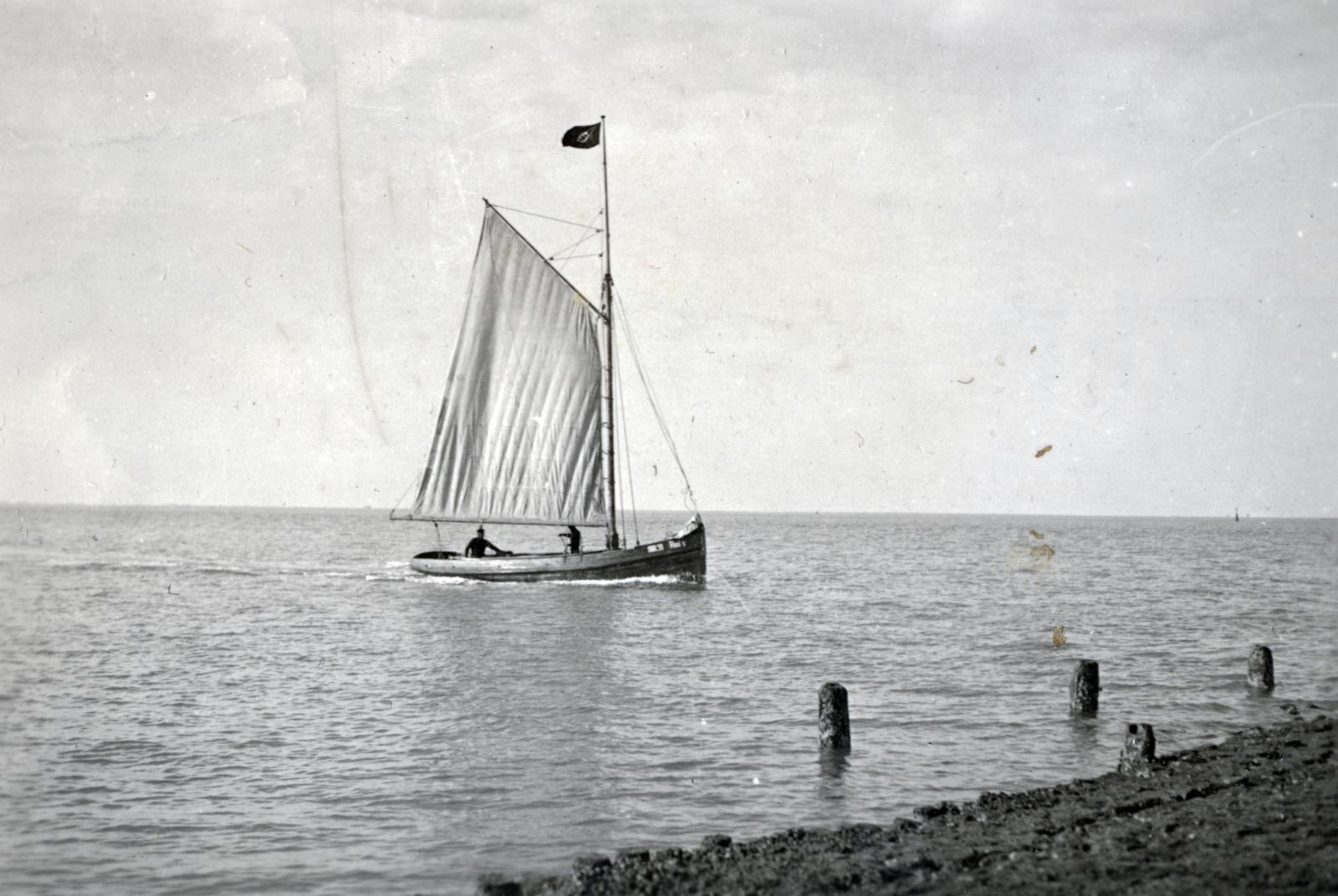 1946, Földvári Mihály, stilt, sailboat, Fortepan #161220