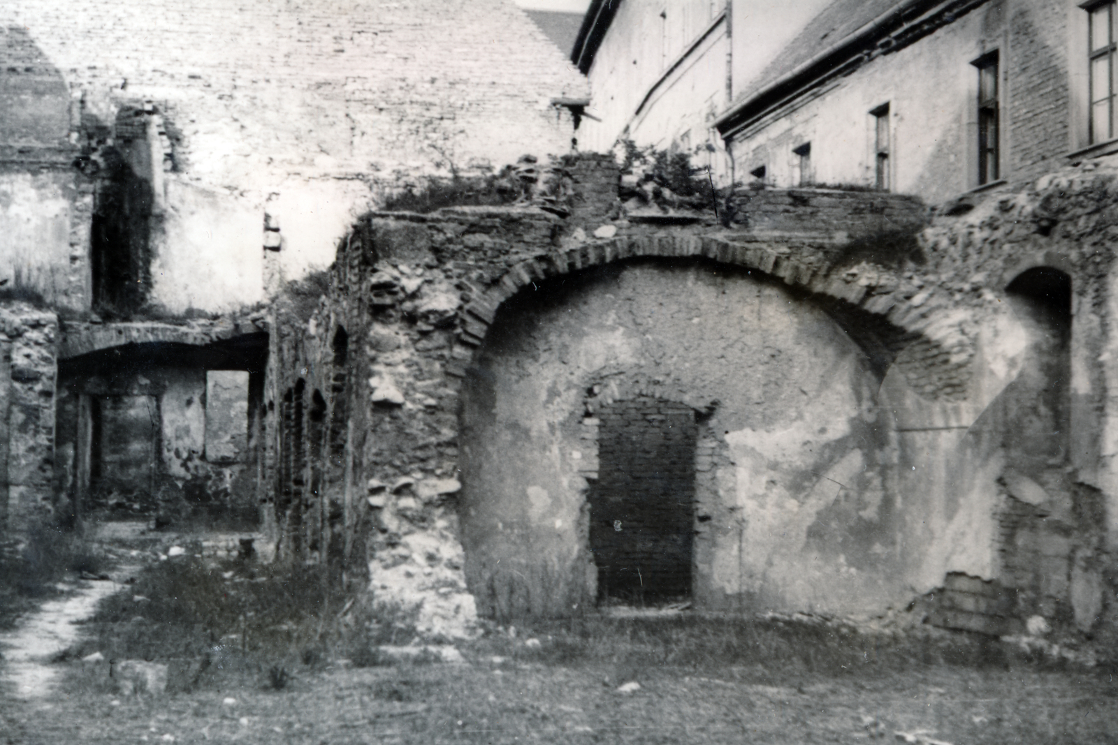 Hungary, Budapest I., Dárda utca 3., középkori falmaradványok., 1955, Márk Iván, Budapest, house, ruins, Fortepan #161315