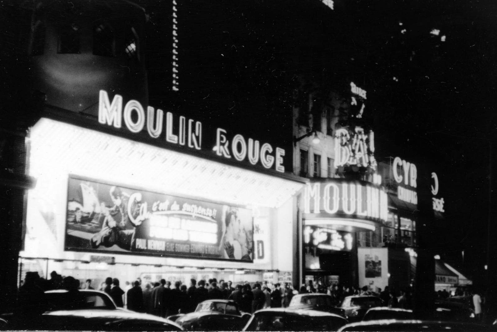 France, Paris, Boulevard de Clichy, Moulin Rouge mulató., 1964, Korbuly család, Fortepan #161489