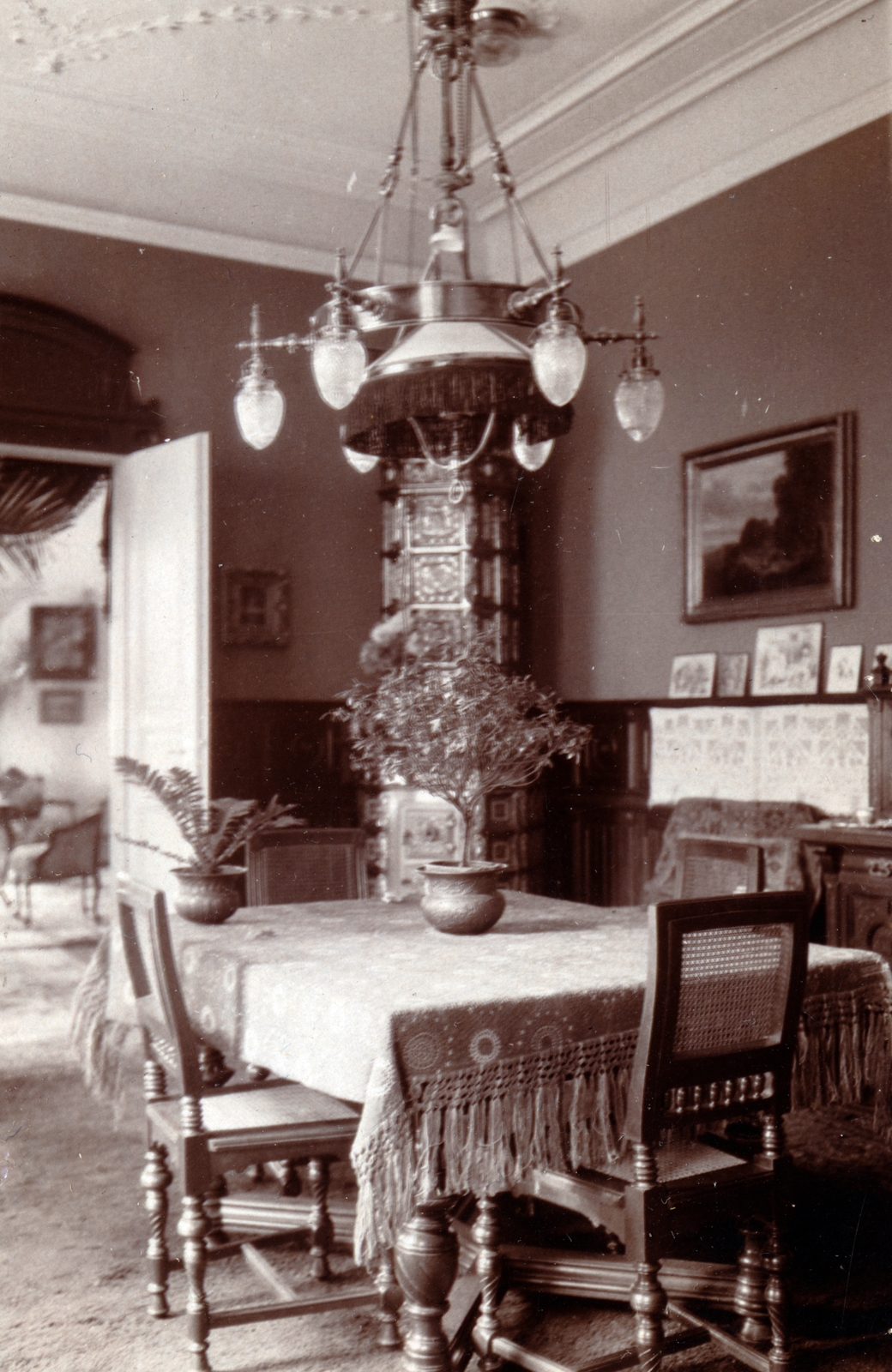 1918, Korbuly család, interior, Fortepan #161509