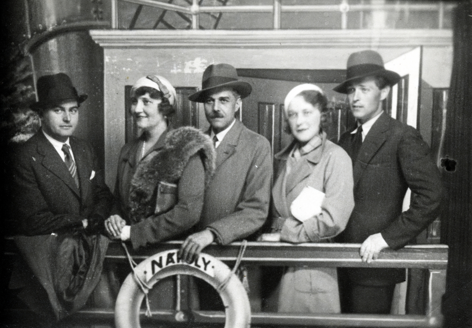 1932, Korbuly család, lifebelt, fur, tableau, Fortepan #161592