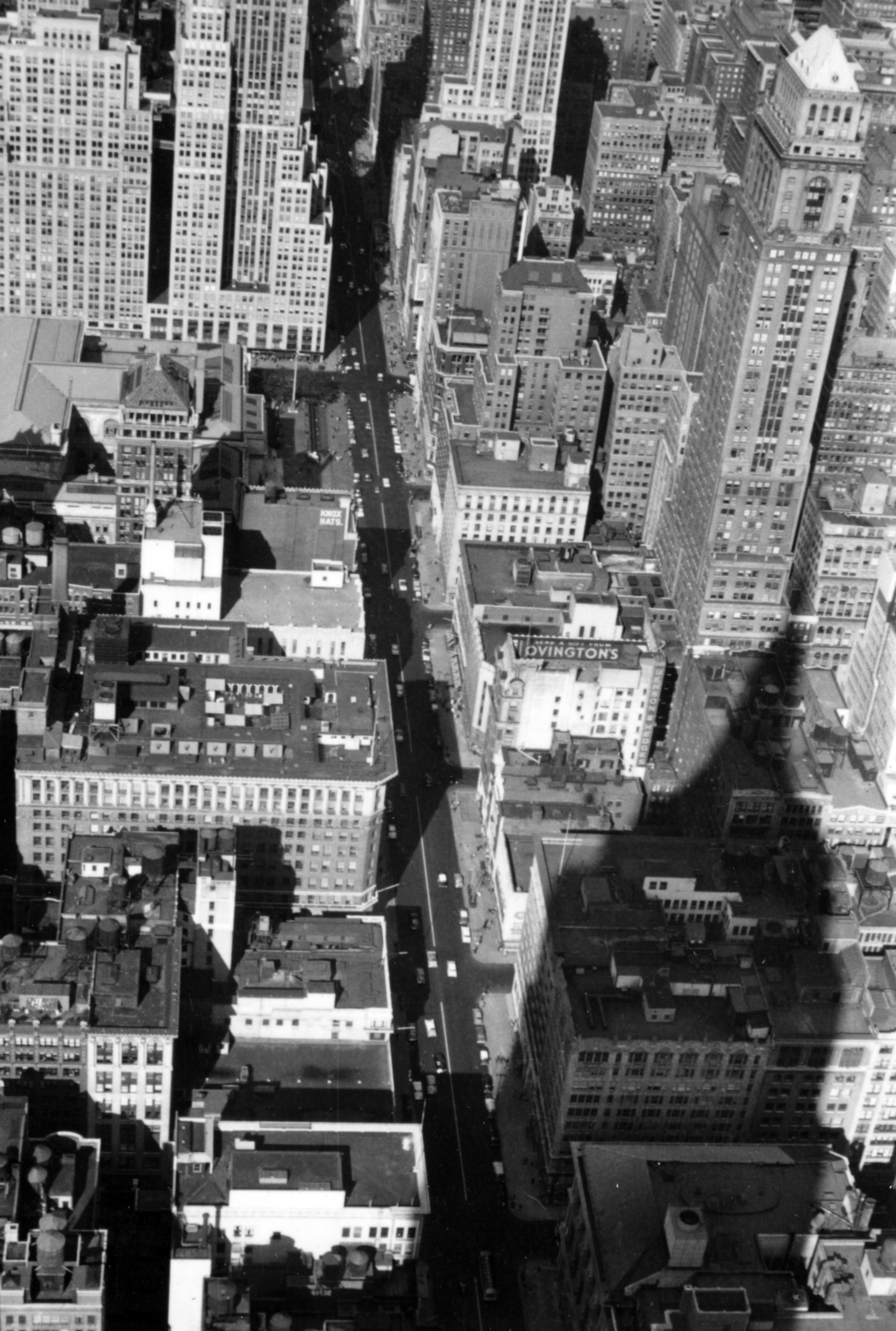 1959, Korda Judit, bird's eye view, shadow, high-rise building, Fortepan #161669
