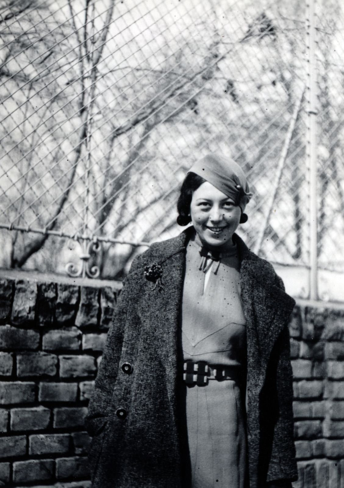 1933, Korda Judit, hat, coat, lady, Fortepan #161914