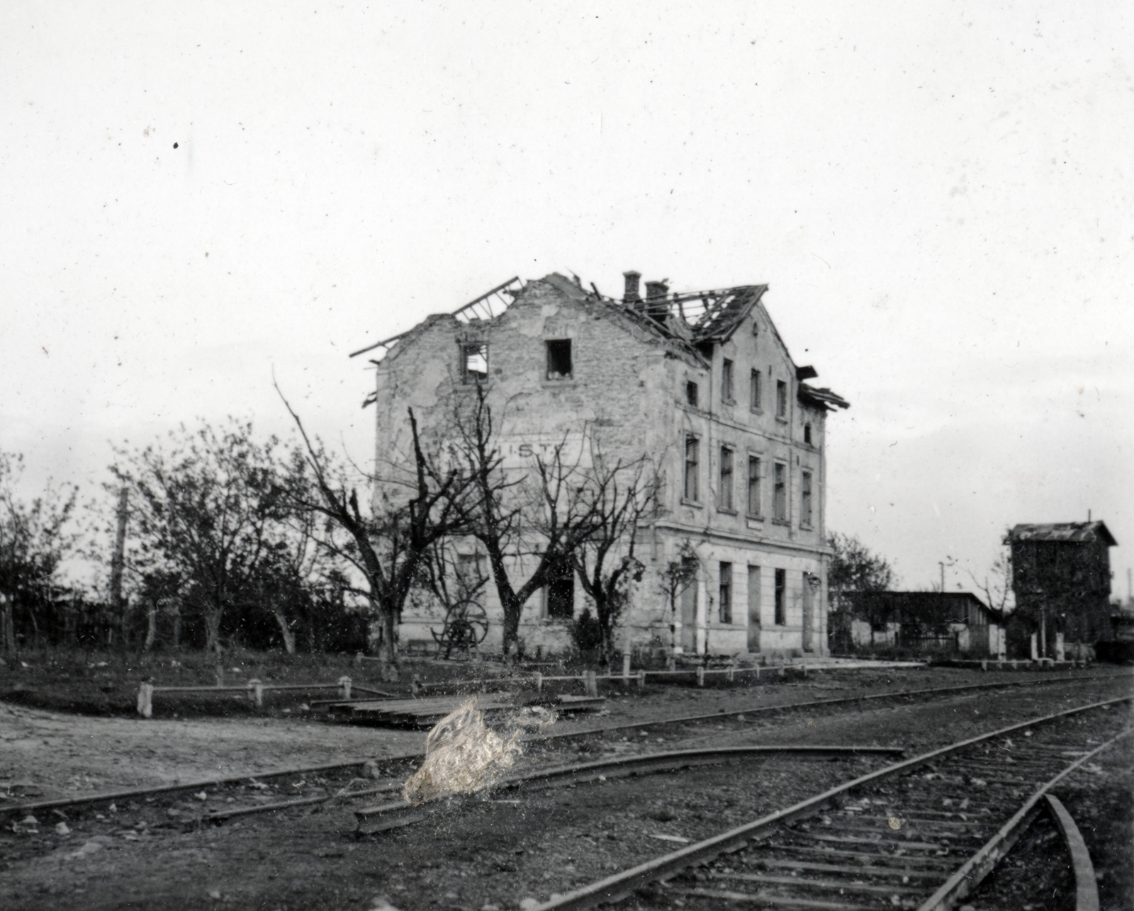 Ukraine, Tovste, vasútállomás., 1942, Kiss Endre, Fortepan #161938