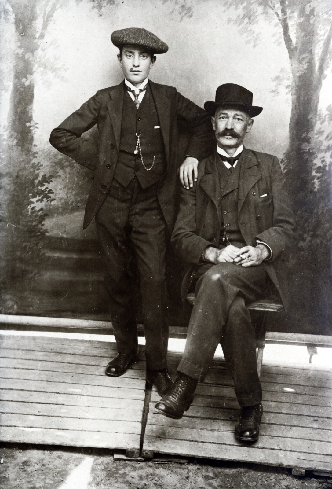 1907, Váradi Judit, kalap, óralánc, sapka, Fortepan #162453
