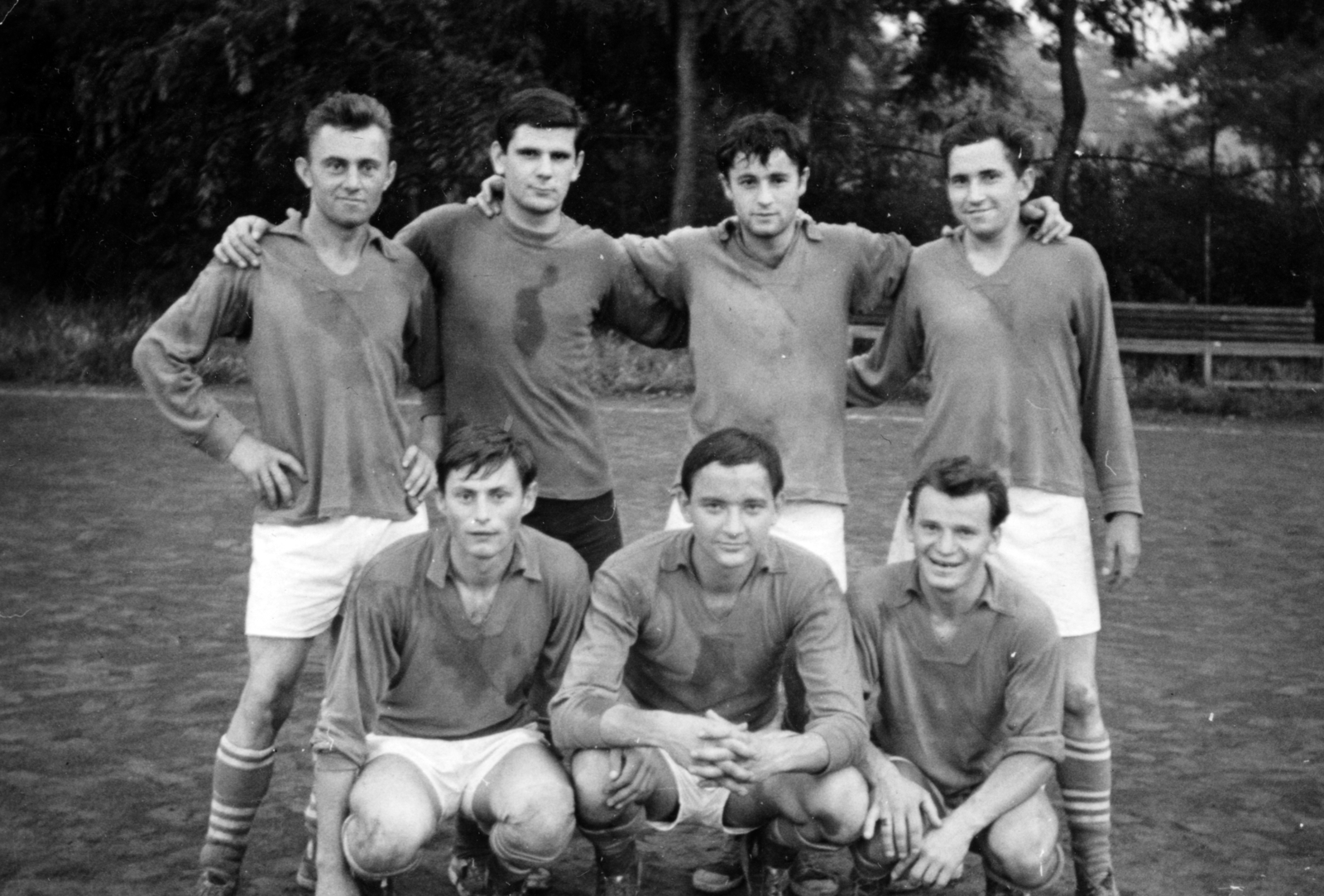 1958, Konrád Miklós, sportmez, férfiak, csoportkép, Fortepan #162509