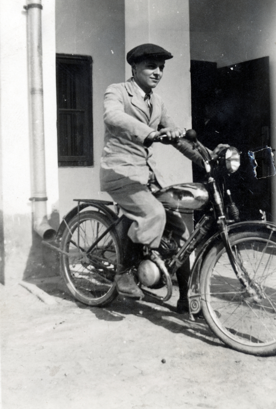 1938, Konrád Miklós, Weiss Manfréd-brand, motorcycle, Fortepan #162526