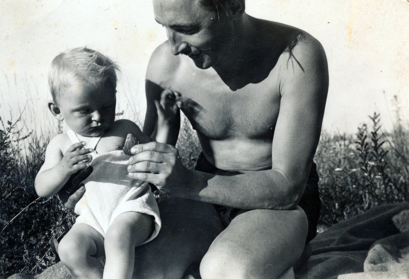 1938, Konrád Miklós, fatherhood, Fortepan #162530