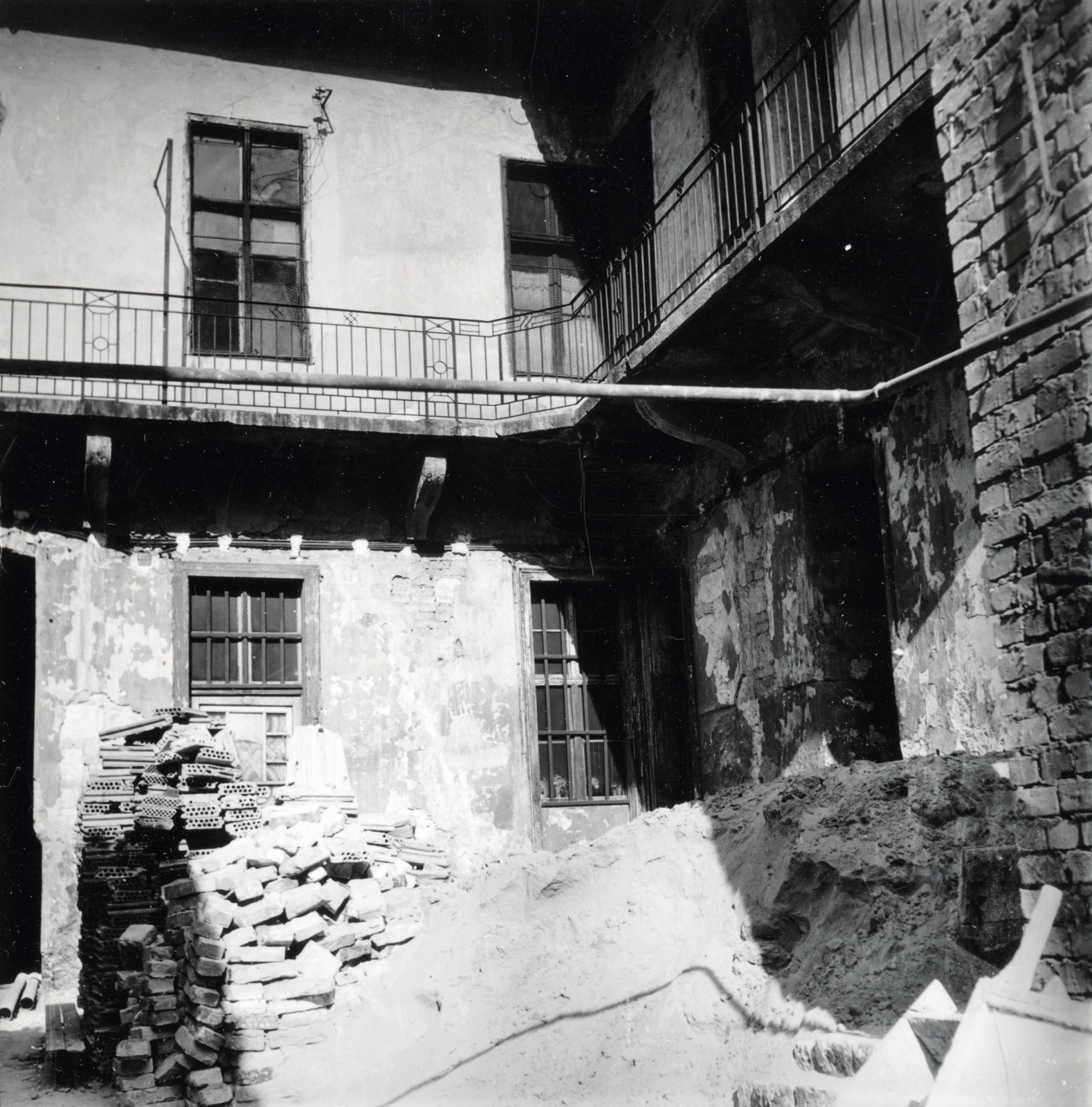 1963, Gara Andor, körfolyosó, Fortepan #162604