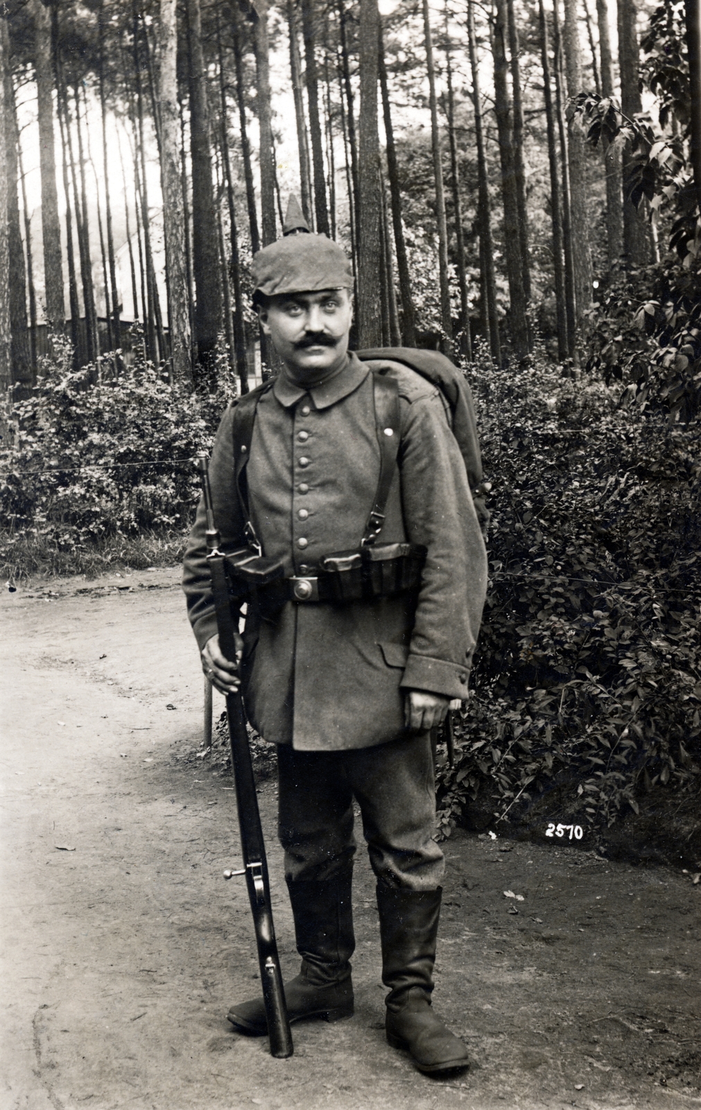 1918, Gara Andor, German soldier, Fortepan #162649