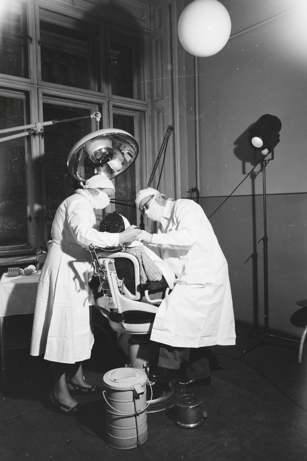 1958, Kotnyek Antal, interior, dentist, doctor's office, dentist, Fortepan #16278