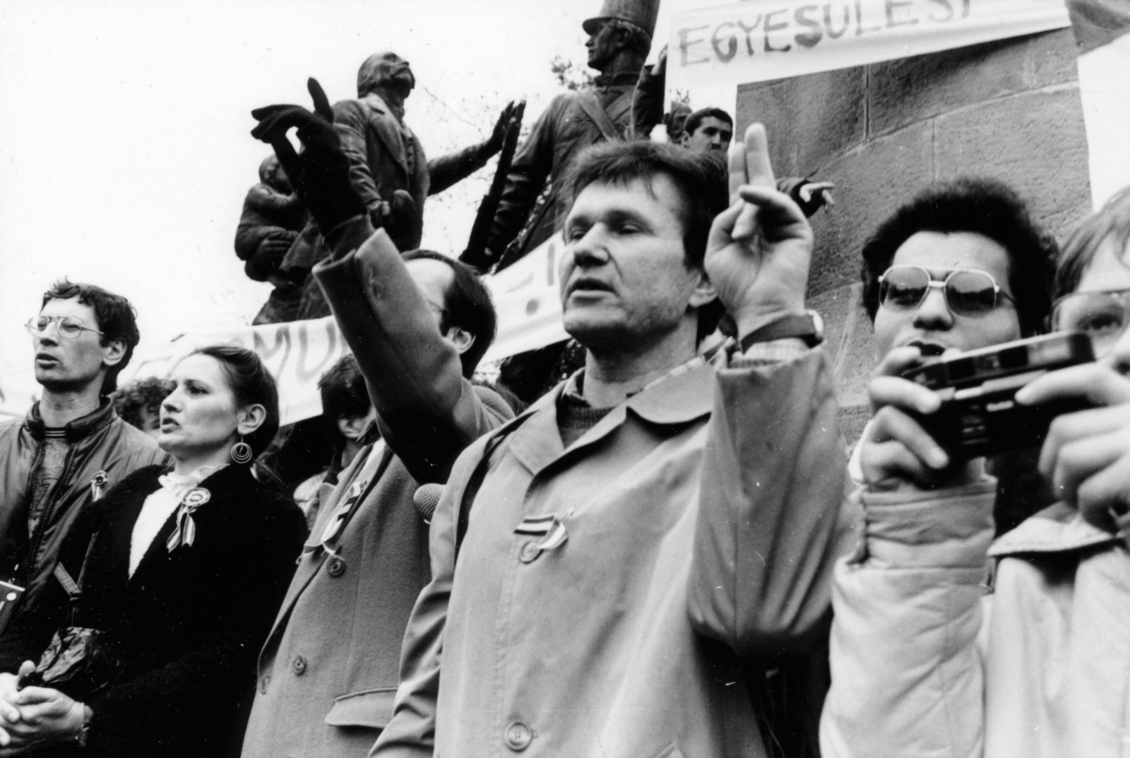 1988, Horváth Ernő, strike, regime change, Fortepan #162788