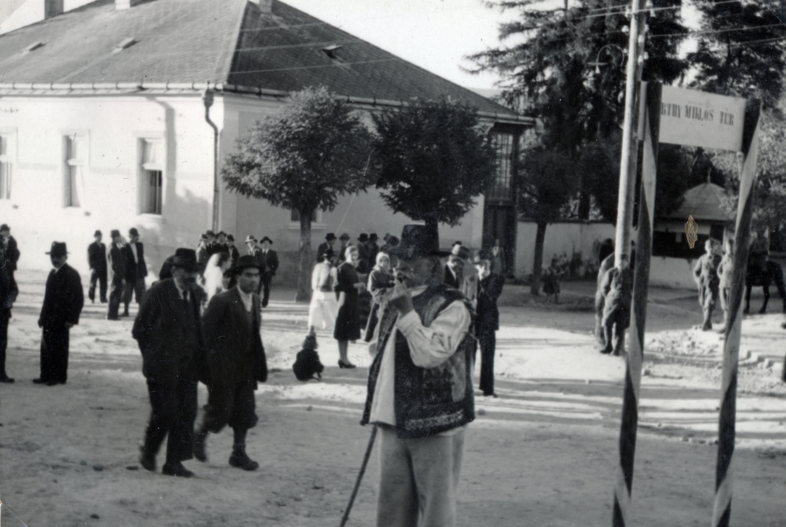 Románia,Erdély, Felsővisó, 1940, Szántó István dr., népviselet, Fortepan #162905