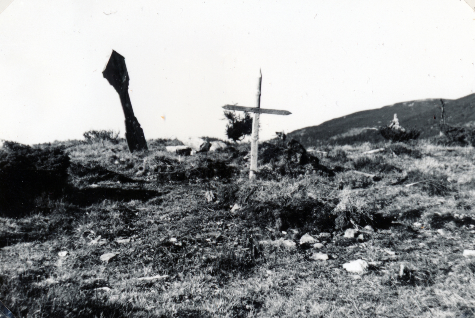 1940, Szántó István dr., fejfa, sírhalom, kereszt_jelkép, Fortepan #163045
