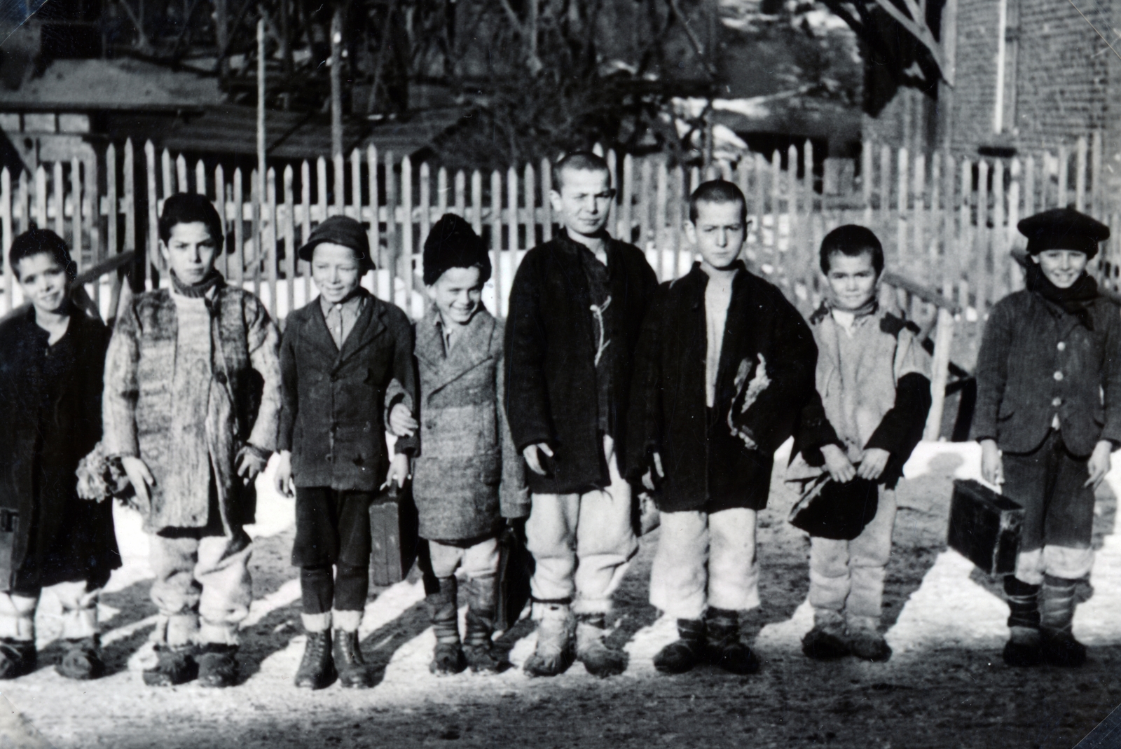 1940, Szántó István dr., winter, boys, Fortepan #163079