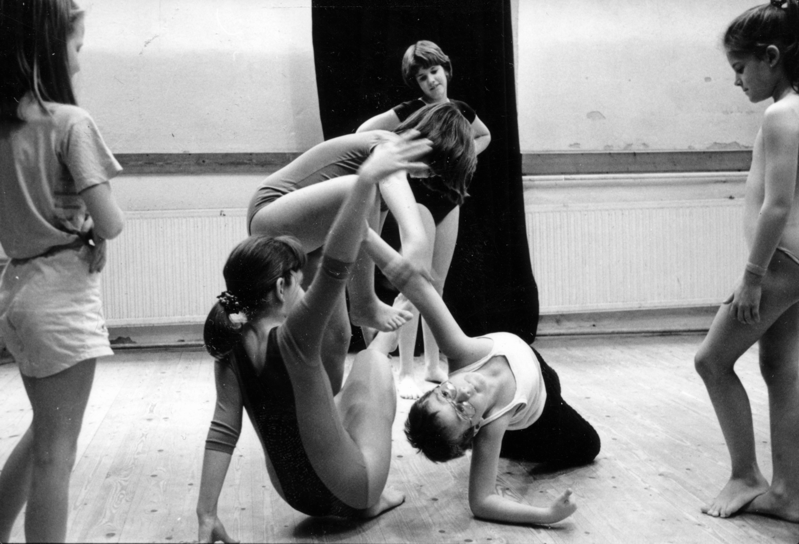Hungary, Budapest XIII., Csanády utca 19., Kreatív Mozgás Stúdió. Angelus Iván Kreatív gyerektánc órája., 1984, Budapest Tánciskola Archívuma, Budapest, dance, ballerina, ballet, Fortepan #163156