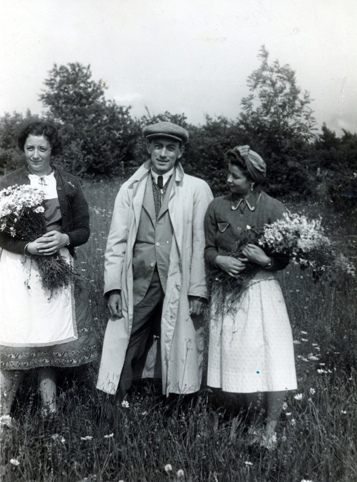 1940, Bakos László, virágcsokor, Fortepan #163366